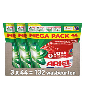 4in1 PODS +Ultra Vlekverwijderaar Wasmiddelcapsules - 3 x 44 Wasbeurten - 132 wasbeurten