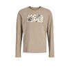 JACK & JONES JUNIOR longsleeve lichtbruin