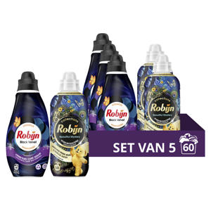Black Velvet wasmiddel + Beautiful Mystery wasverzachter pakket - 5 stuks - 60 wasbeurten