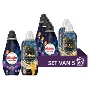 Black Velvet wasmiddel + Beautiful Mystery wasverzachter pakket - 5 stuks - 60 wasbeurten