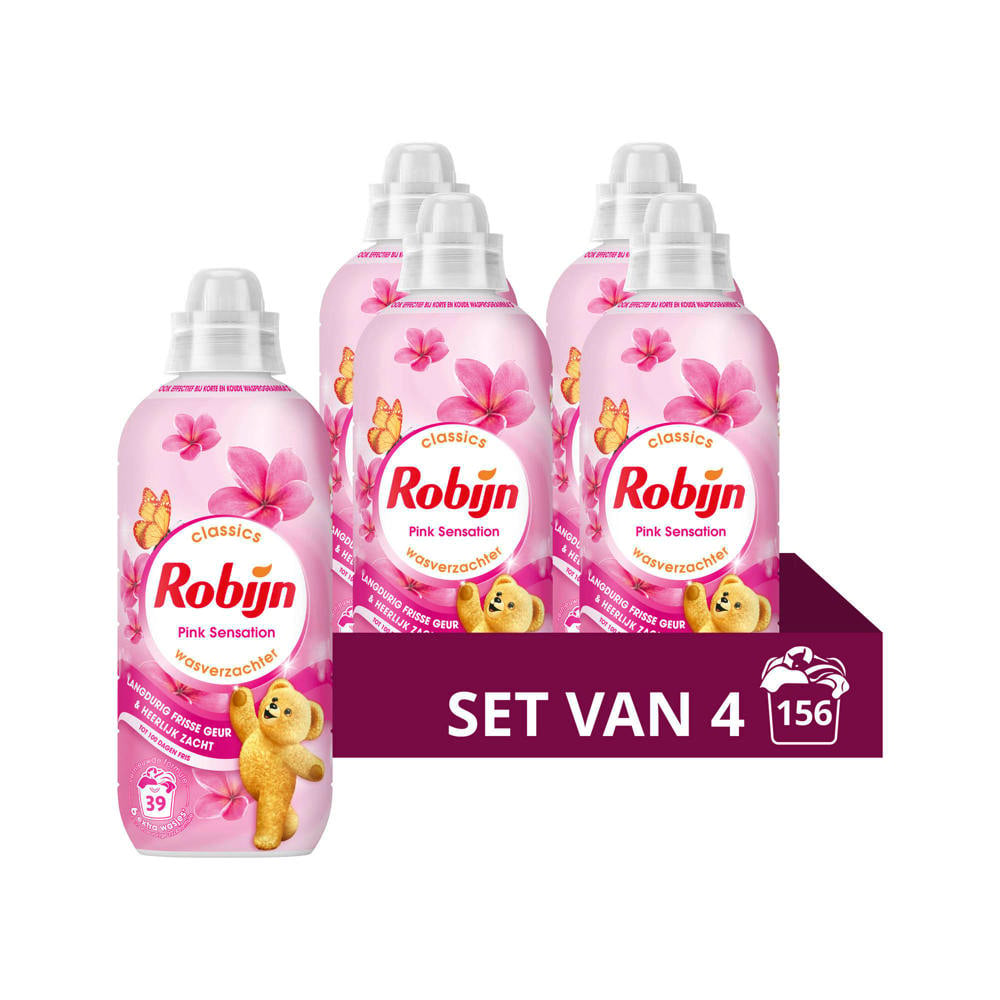 Robijn Classics Pink Sensation wasverzachter - 4 x 39 wasbeurten - 156 wasbeurten