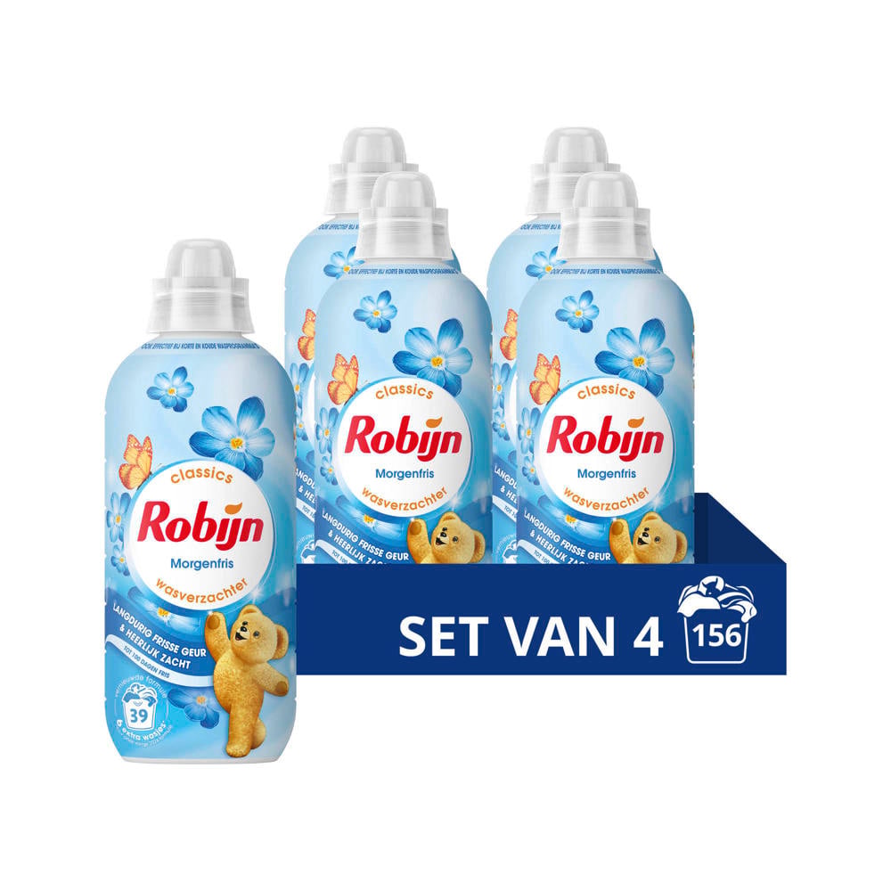 Robijn Classics Morgenfris wasverzachter - 4 x 39 wasbeurten - 156 wasbeurten