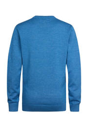 thumbnail: Petrol Industries sweater blauw fijn gebreid