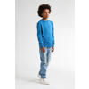 Petrol Industries sweater blauw fijn gebreid