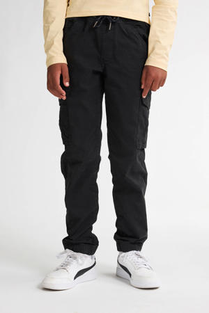 regular casual broek zwart