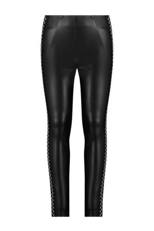 imitatieleren legging zwart