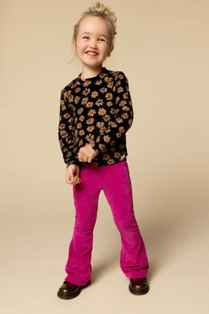 fluwelen longsleeve zwart