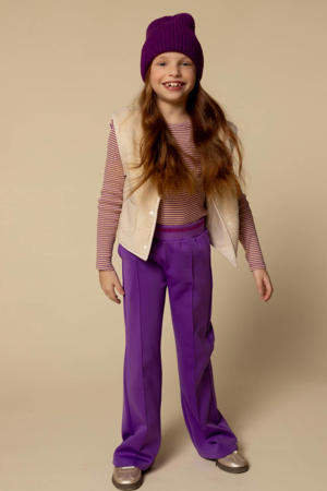 relaxed casual broek paars