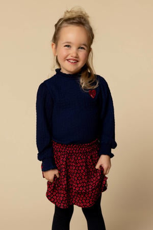 blousetop donkerblauw