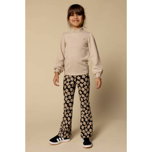 LOOXS little longsleeve beige Meisjes Polyester Opstaande kraag Effen - maat 116 afbeelding