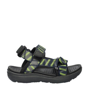   sandalen blauw/geel