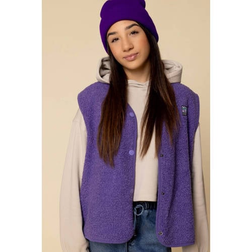 LOOXS 10sixteen hoodie beige Sweater Meisjes Katoen Capuchon Backprint