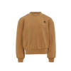 LOOXS 10sixteen sweater met backprint bruin met glitter