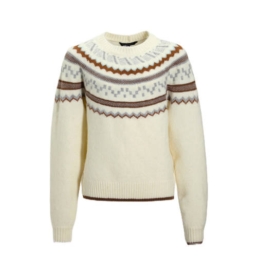 Me & My Monkey gebreide trui Mia met ingebreid patroon multi Meisjes Polyester Ronde hals - maat 110/116 afbeelding