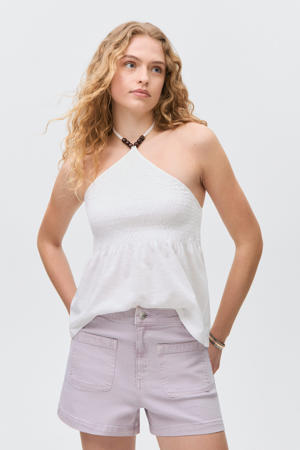 denim short lila