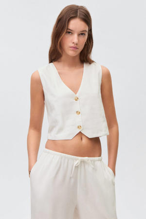 gilet ecru