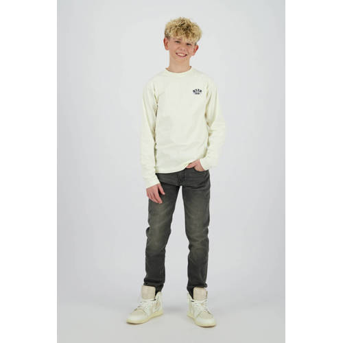Raizzed straight leg jeans grey denim Grijs Effen - maat 110 afbeelding