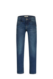 thumbnail: Dark blue denim jongens Raizzed dark blue van denim met straight fit, regular waist, rits- en knoopsluiting en effen