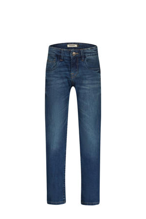 straight leg jeans dark blue denim