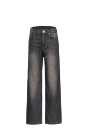thumbnail: Grey denim meisjes Raizzed jeans van stretchdenim met wijde pijpen, regular waist, rits- en knoopsluiting en effen