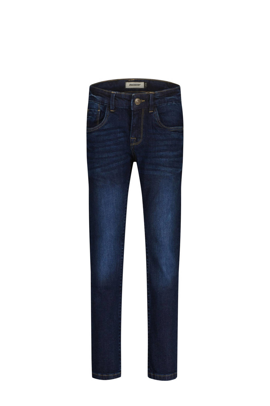 Dark blue denim jongens Raizzed slim fit jeans dark blue van stretchdenim met regular waist en effen