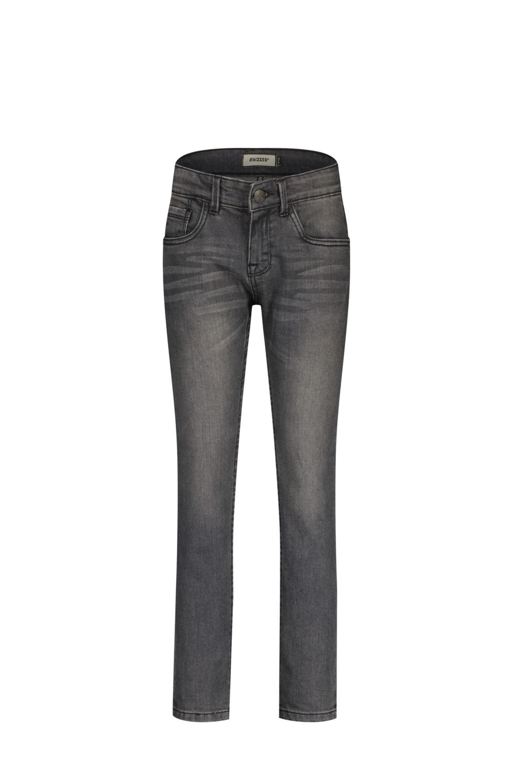 Grey denim jongens Raizzed slim fit jeans van stretchdenim met regular waist en effen