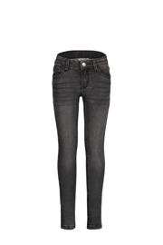thumbnail: Grey denim meisjes Raizzed skinny jeans van stretchdenim met regular waist, rits- en knoopsluiting en effen