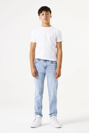 tapered jeans light blue denim