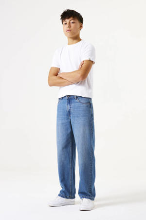 loose fit jeans medium blue denim