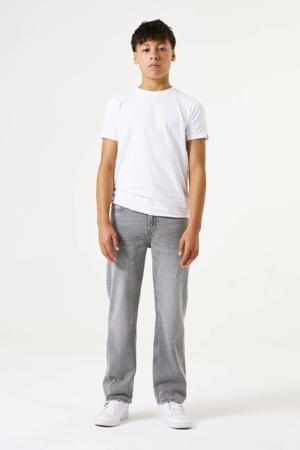 straight leg jeans grey denim