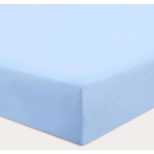 basis baby hoeslaken wieg 80 x 40 cm lichtblauw