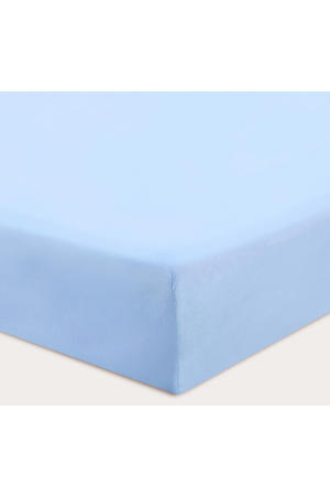 basis baby hoeslaken wieg 80 x 40 cm lichtblauw