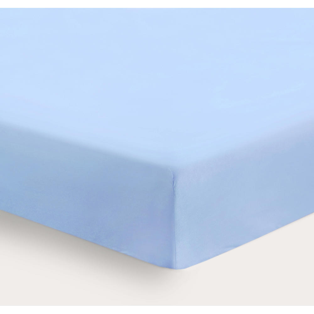 NOUS Kids basis baby hoeslaken ledikant 120 x 60 cm lichtblauw