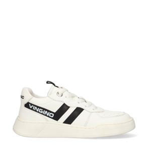   leren sneakers wit