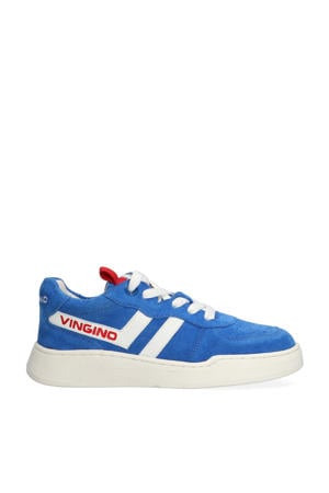 suède sneakers blauw
