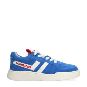 suède sneakers blauw