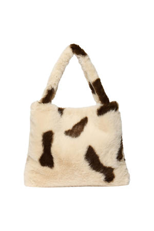 luiertas Faux Fur Cow ecru/brown