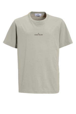 T-shirt met backprint grijs