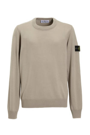 wollen sweater beige fijn gebreid