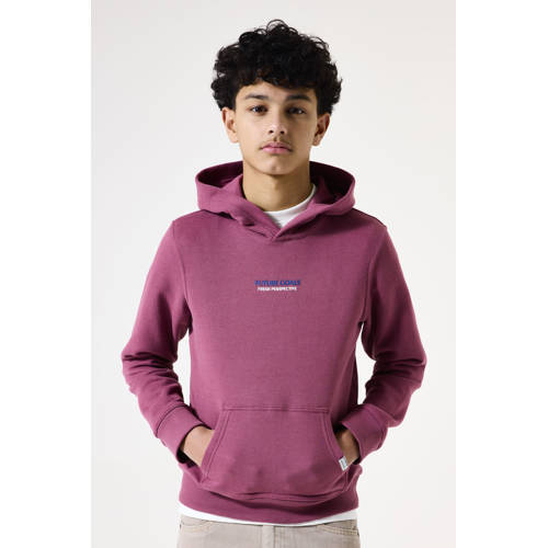 Garcia hoodie donkerrood Sweater Tekst - maat 128/134 afbeelding