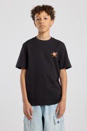 thumbnail: Zwarte jongens America Today T-shirt van katoen met backprint, korte mouwen en ronde hals
