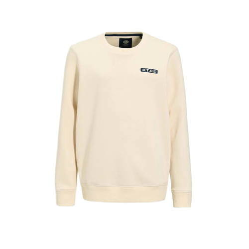 Petrol Industries sweater beige Jongens Katoen Ronde hals Logo - maat 140 afbeelding
