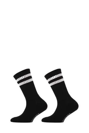 sportsokken - zwart (set van 2)