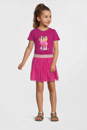 K3 midi jurk fuchsia