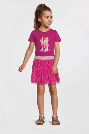 K3 midi jurk fuchsia