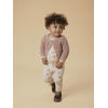 LIL' ATELIER BABY vest gebreid oudroze