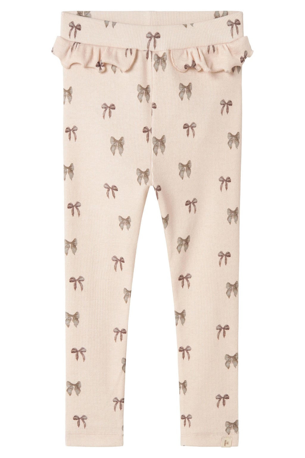Roze meisjes LIL' ATELIER MINI legging roze van stretchkatoen met slim fit en elastische tailleband