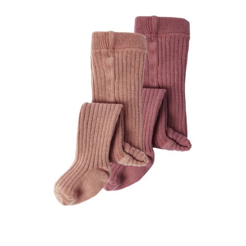 LIL' ATELIER BABY maillot NBFILSO - set van 2 Withered Rose Roze Meisjes Katoen - maat 62/68 afbeelding