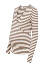 thumbnail: ONLY MATERNITY zwangerschaps- en voedings overslagtop bruin