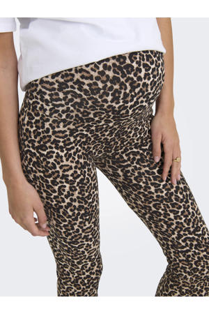 flared zwangerschapsbroek OLMLOVELY - bruin/zwart (set van 2)